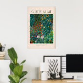 Gustav Klimt Kunstprint - Bauerngarten mit Poster (Heimbüro)