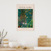Gustav Klimt Kunstprint - Bauerngarten mit Poster (Küche)