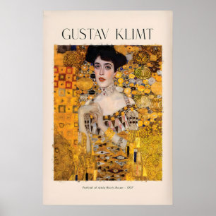 Gustav Klimt Kunstprint - Porträt von Adele Poster