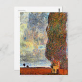 Gustav Klimt Kunstwerk, Großer Poplar II Postkarte (Vorne/Hinten)