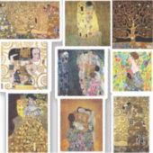 Gustav Klimt Kunstwerke Aufkleber (Vorderseite)