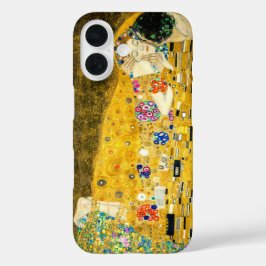 Gustav Klimt Kuss / Valentinstag Romantische Kunst iPhone 16 Hülle