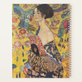 Gustav Klimt-Lady mit einem Fan | Planer (Rückseite)