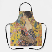 Gustav Klimt-Lady mit einem Fan | Schürze (Vorderseite)
