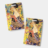 Gustav Klimt Lady mit Fan Ausweis (Vorder- & Rückseite)