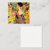 Gustav Klimt Lady mit Fan Begleitkarte (Vorne/Hinten)