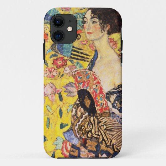 Gustav Klimt Lady mit Fan Case-Mate iPhone Hülle (Rückseite)