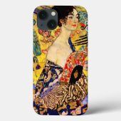 Gustav Klimt Lady mit Fan Case-Mate iPhone Hülle (Rückseite)