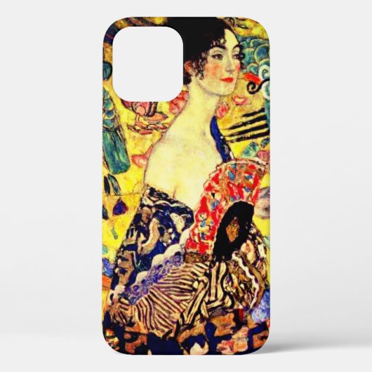 Gustav Klimt Lady mit Fan Case-Mate iPhone Hülle (Rückseite)