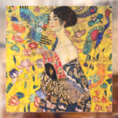 Gustav Klimt - Lady mit Fan Fensteraufkleber (Blatt 2)