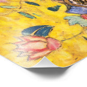Gustav Klimt - Lady mit Fan Fotodruck (Ecke)