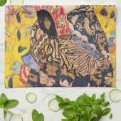 Gustav Klimt - Lady mit Fan Geschirrtuch (Gefaltet)