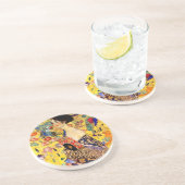 Gustav Klimt Lady mit Fan Getränkeuntersetzer (Seite)