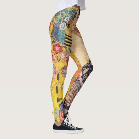 Gustav Klimt - Lady mit Fan Leggings (Rechts)