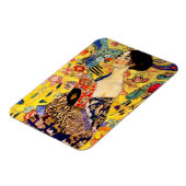 Gustav Klimt Lady mit Fan Magnet (Linke Seite)
