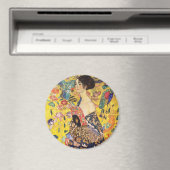 Gustav Klimt Lady mit Fan Magnet (In Situ (Geschirrspüler))