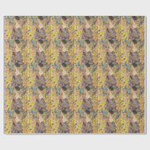 Gustav Klimt - Lady mit Fan-Malerei Geschenkpapier (Flach)