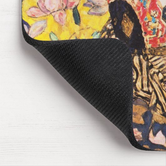 Gustav Klimt Lady mit Fan Mousepad (Ecke)