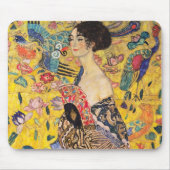 Gustav Klimt - Lady mit Fan Mousepad (Vorne)