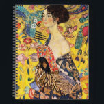 Gustav Klimt Lady mit Fan Notizblock<br><div class="desc">Gustav Klimt Lady mit Fan</div>