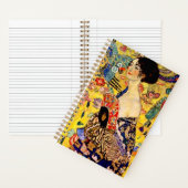 Gustav Klimt Lady mit Fan Notizblock (Innen)