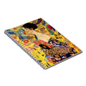 Gustav Klimt Lady mit Fan Notizblock (Rechte Seite)