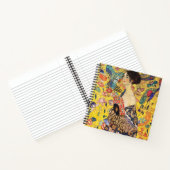 Gustav Klimt Lady mit Fan Notizblock (Innenseite)