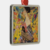 Gustav Klimt - Lady mit Fan Ornament Aus Metall (Rechts)