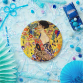 Gustav Klimt Lady mit Fan Pappteller (Party)