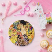 Gustav Klimt Lady mit Fan Pappteller (Party)