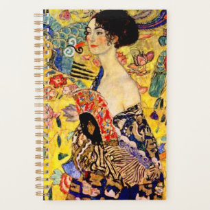 Gustav Klimt Lady mit Fan Planer