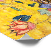 Gustav Klimt - Lady mit Fan Poster (Ecke)