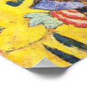 Gustav Klimt Lady mit Fan Poster (Ecke)