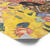Gustav Klimt Lady mit Fan Poster (Ecke)