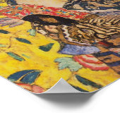 Gustav Klimt - Lady mit Fan Poster (Ecke)