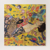 Gustav Klimt - Lady mit Fan Puzzle (Horizontal)