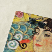 Gustav Klimt Lady mit Fan Strandtuch (Beispiel)