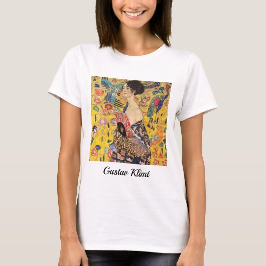 Gustav Klimt - Lady mit Fan T-Shirt (Vorderseite)