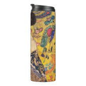 Gustav Klimt - Lady mit Fan Thermosbecher (Nach rechts gedreht)