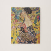 Gustav Klimt Lady mit Fanpuzzle Puzzle (Vertikal)