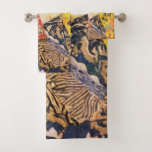 Gustav Klimt Lady mit Lüfter Badhandtuch Set<br><div class="desc">Gustav Klimt Lady mit Lüfter</div>