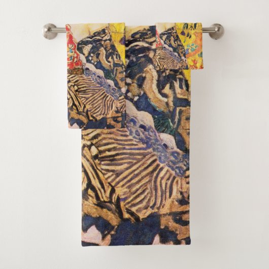 Gustav Klimt Lady mit Lüfter Badhandtuch Set (Insitu)