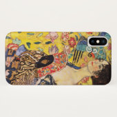 Gustav Klimt Lady mit Lüfter Case-Mate iPhone Hülle (Rückseite (Horizontal))