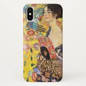 Gustav Klimt Lady mit Lüfter Case-Mate iPhone Hülle (Rückseite)