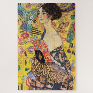 Gustav Klimt Lady mit Lüfter Puzzle