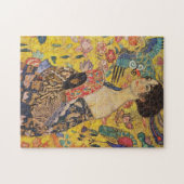 Gustav Klimt - Lady mit Lüfter Puzzle (Horizontal)