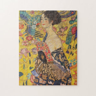 Gustav Klimt - Lady mit Lüfter Puzzle