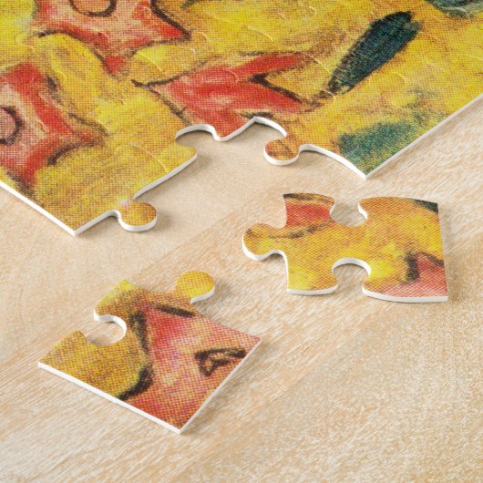 Gustav Klimt Lady mit Lüfter Puzzle (Seite)