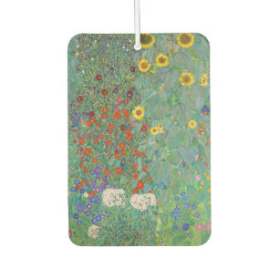 Gustav Klimt - Landgarten mit Sonnenblumen Autolufterfrischer