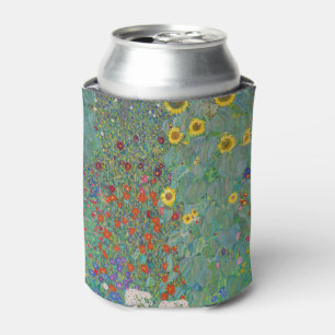 Gustav Klimt - Landgarten mit Sonnenblumen Dosenkühler